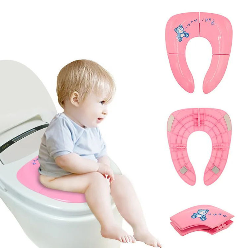 Toddler Potty Training Seat - 1 adet Bebek Seyahat Katlanır Lazımlık