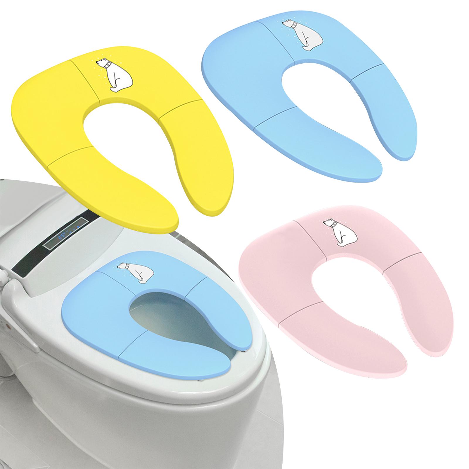 Toddler Potty Training Seat - Katlanır Klozet Kapağı Yeniden Kullanılabilir Eğitim