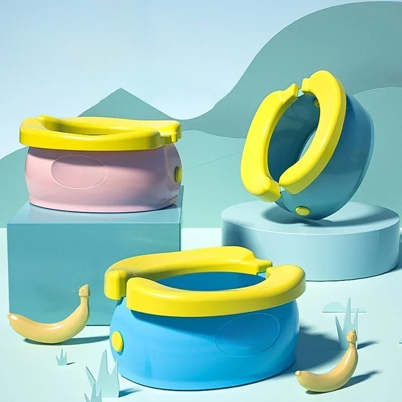 Toddler Potty Training Seat - Katlanabilir Taşınabilir Lazımlık Eğitim Koltuğu, Seyahat