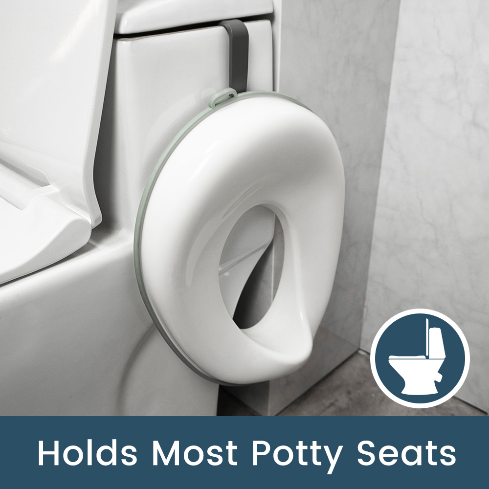 Toddler Potty Training Seat - Bebek Lazımlık Klozet Kapağı Saklama Kancalı