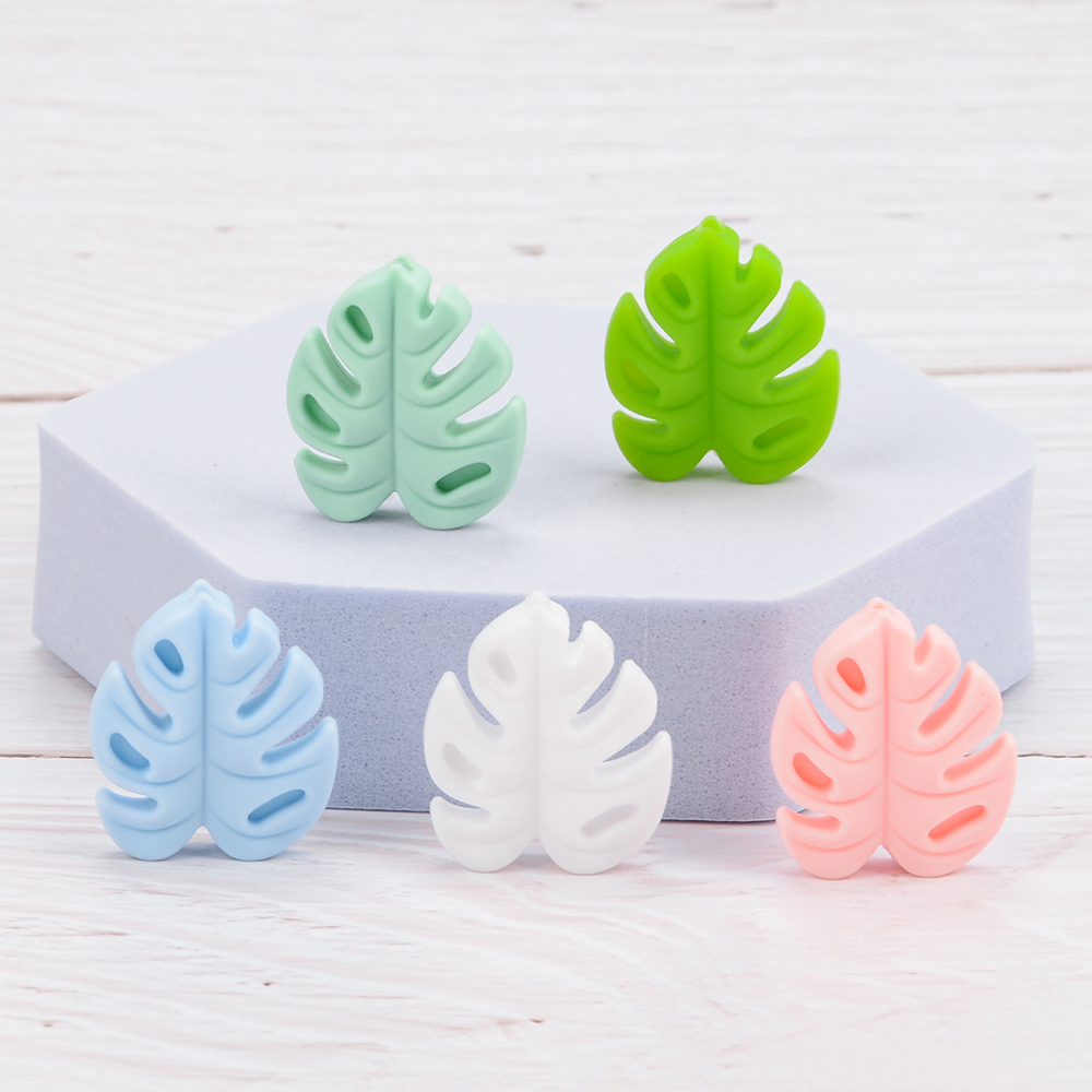 Baby Products Expo - LOFCA 30 adet Silikon Monstera Boncuk